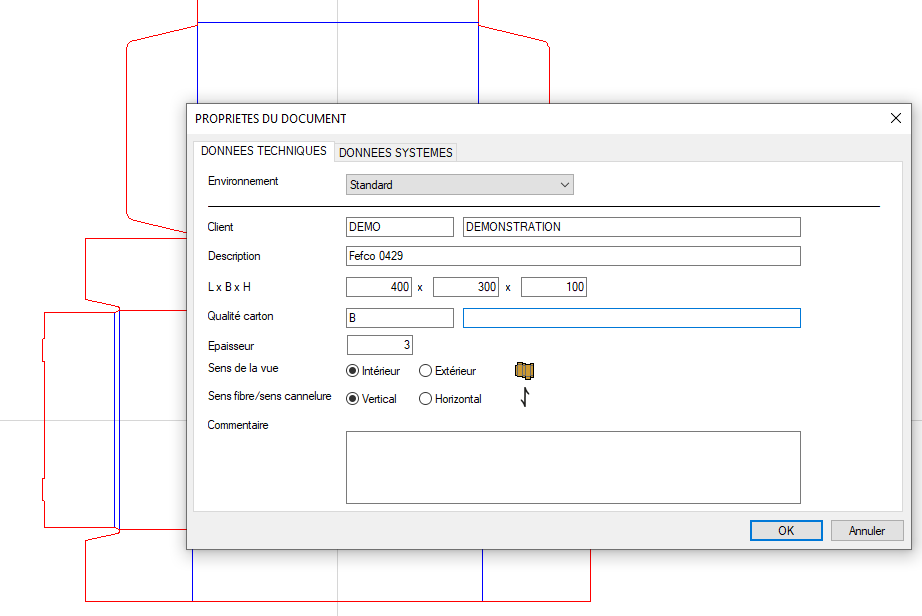 Détail des données technique des fichiers Picador v11