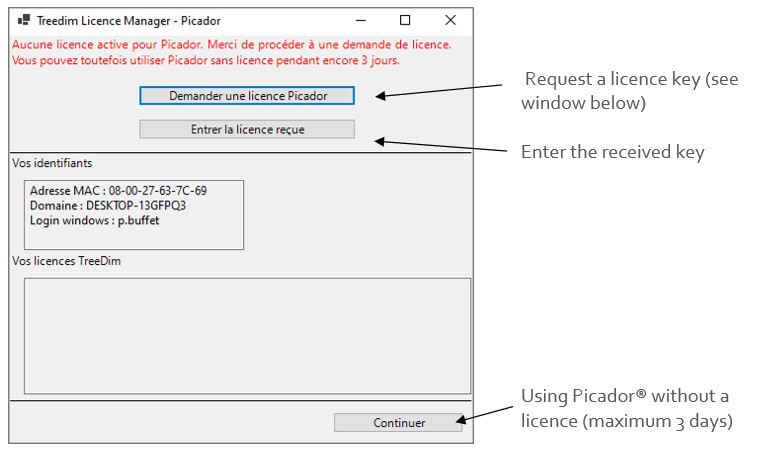Picador 11 activation process
