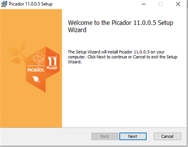 Picador 11 , start installation