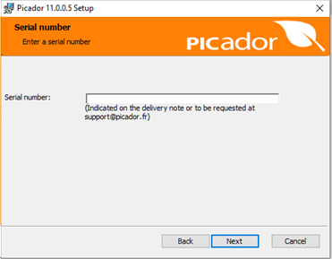Picador 11 serial number