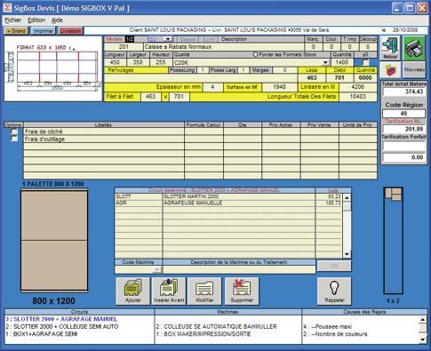 sigbox demo devis gestion de production