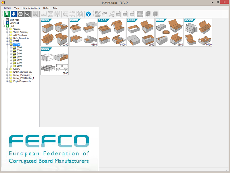 PLM Packlib fefco FEFCO PICADOR standards carton ondulé