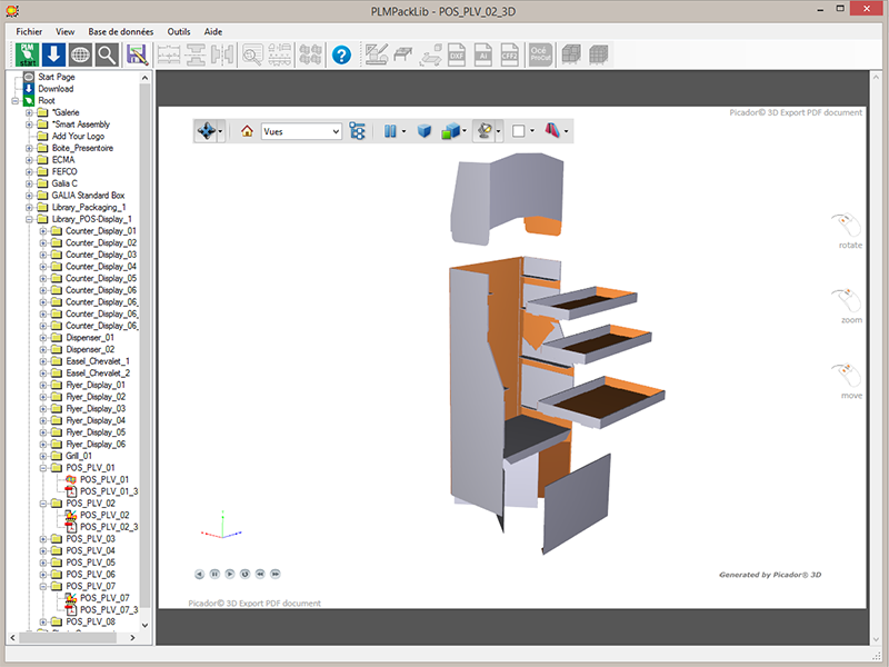 PLMPacklib plv présentoir 3D picador pdf